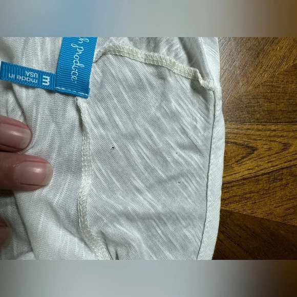 Fresh Produce White Lightweight Slub Open Front Cardigan Size Medium - Picture 3 of 8